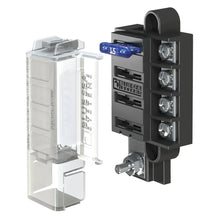 Blue Sea 5045 ST Blade Compact Fuse Blocks - 4 Circuits w/Cover [5045] - Fuse Blocks & Fuses