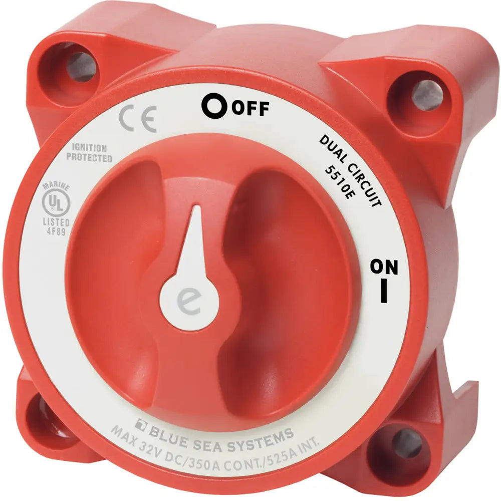 Blue Sea 5510E e-Series Dual Circuit Battery Switch [5510E] - Battery Management