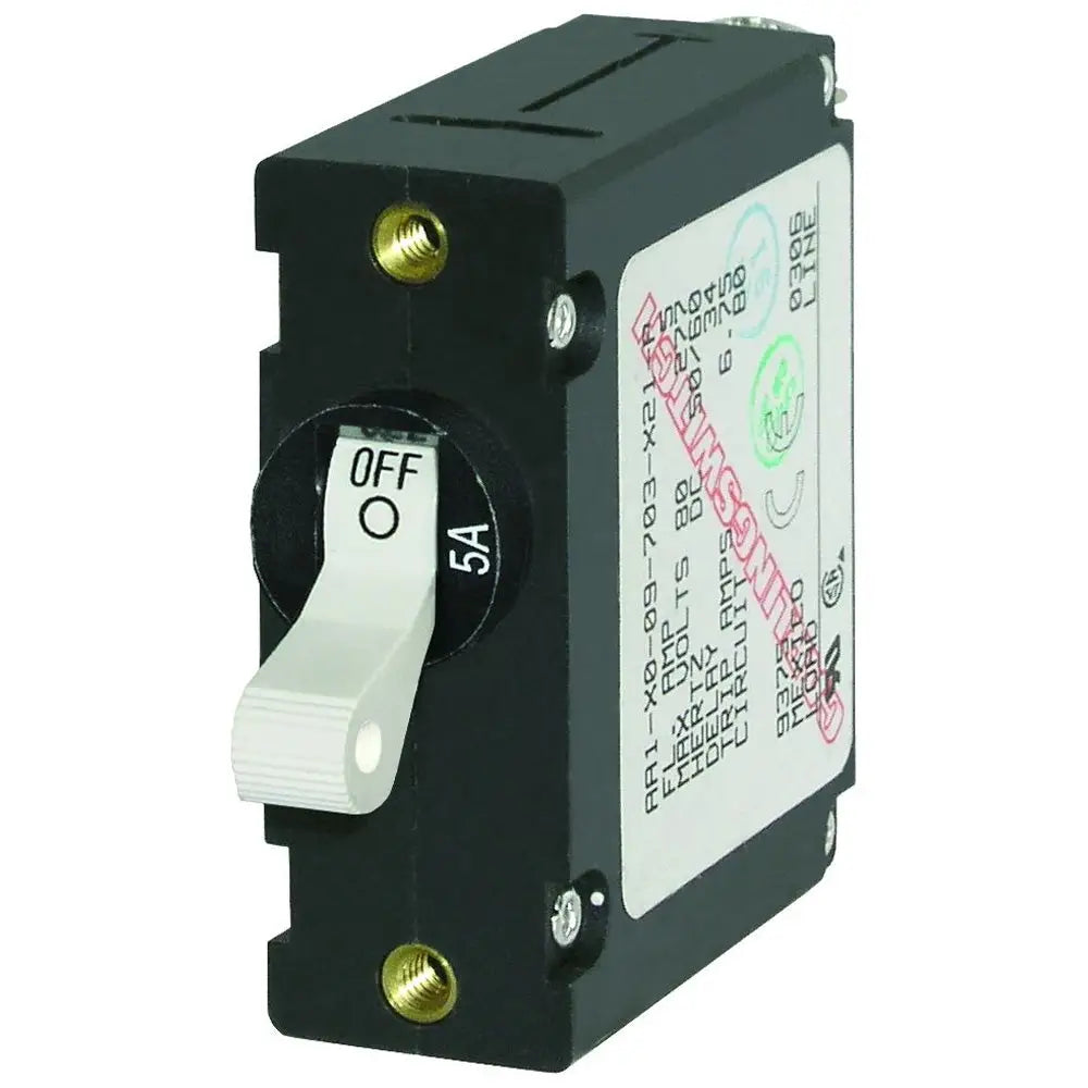 Blue Sea 7202 AC/DC Single Pole Magnetic World Circuit Breaker - 5AMP [7202] - Circuit Breakers