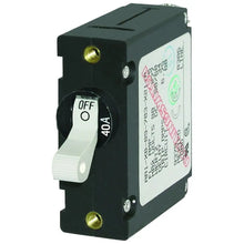 Blue Sea 7226 AC/DC Single Pole Magnetic World Circuit Breaker - 40AMP [7226] - Circuit Breakers