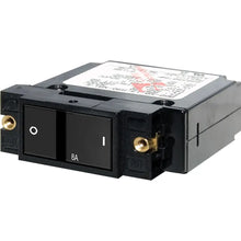 Blue Sea 7401 Single Pole Small Case 2’’ Flat Rocker Circuit Breaker - 8 Amp [7401] - Circuit Breakers
