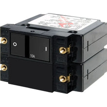 Blue Sea 7410 A-Series Flat Rocker Circuit Breaker - Double Pole - 10A [7410] - Circuit Breakers
