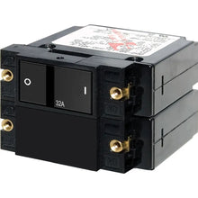 Blue Sea 7415 A-Series Flat Rocker Circuit Breaker - Double Pole - 32A [7415] - Circuit Breakers