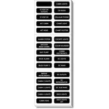 Blue Sea 8039 DC Panel Extended 120 Label Set [8039] - Switches & Accessories