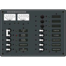 Blue Sea 8076 AC Main + 11 Positions Toggle Circuit Breaker Panel - White Switches [8076] - Electrical Panels