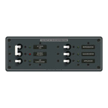 Blue Sea 8099 AC Main + 4 Positions Toggle Circuit Breaker Panel (White Switches) [8099] - Electrical Panels