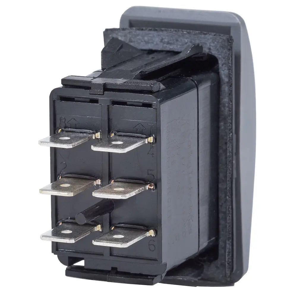 Blue Sea 8222 Water Resistant Contura III Switch - (ON)-OFF-(ON) - Grey [8222] - Switches & Accessories