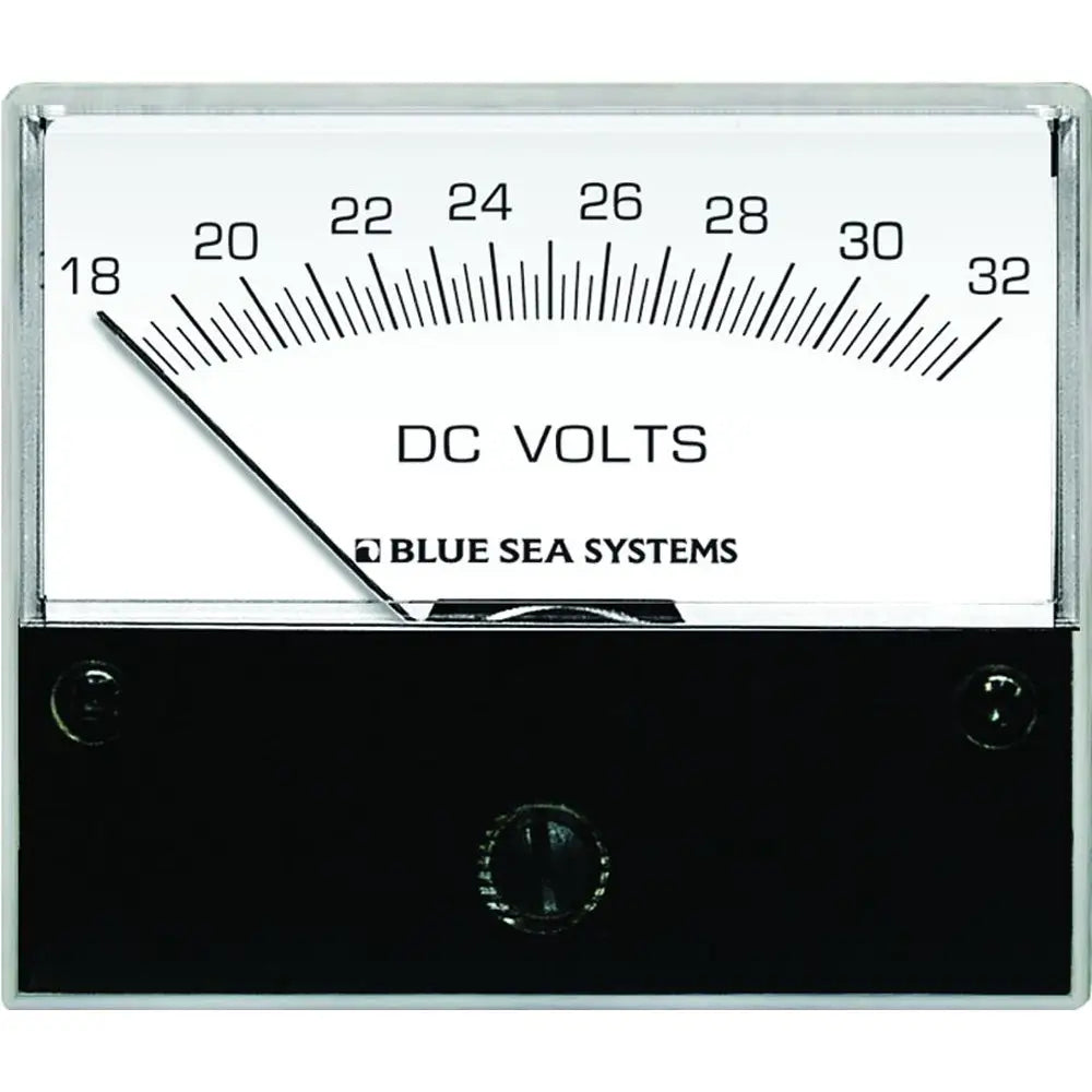 Blue Sea 8240 DC Analog Voltmeter - 2-3/4’’ Face 18-32 Volts DC [8240] - Meters & Monitoring