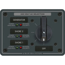 Blue Sea 8361 AC Rotary Switch Panel 65 Ampere 3 Positions + OFF 3 Pole [8361] - Electrical Panels