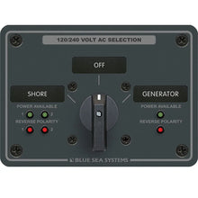 Blue Sea 8386 AC Rotary Switch Panel 30 Ampere 2 Positon + OFF 4 Pole [8386] - Electrical Panels