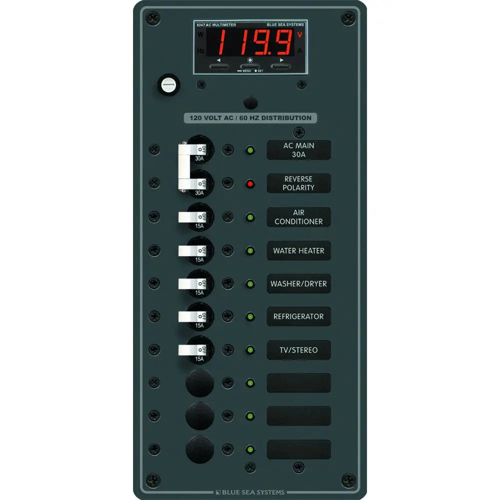 Blue Sea 8406 AC Main + 8 Positions [8406] - Electrical Panels