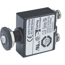 Blue Sea Push Button Reset Only Screw Terminal Circuit Breaker - 15 Amps [2133] - Circuit Breakers