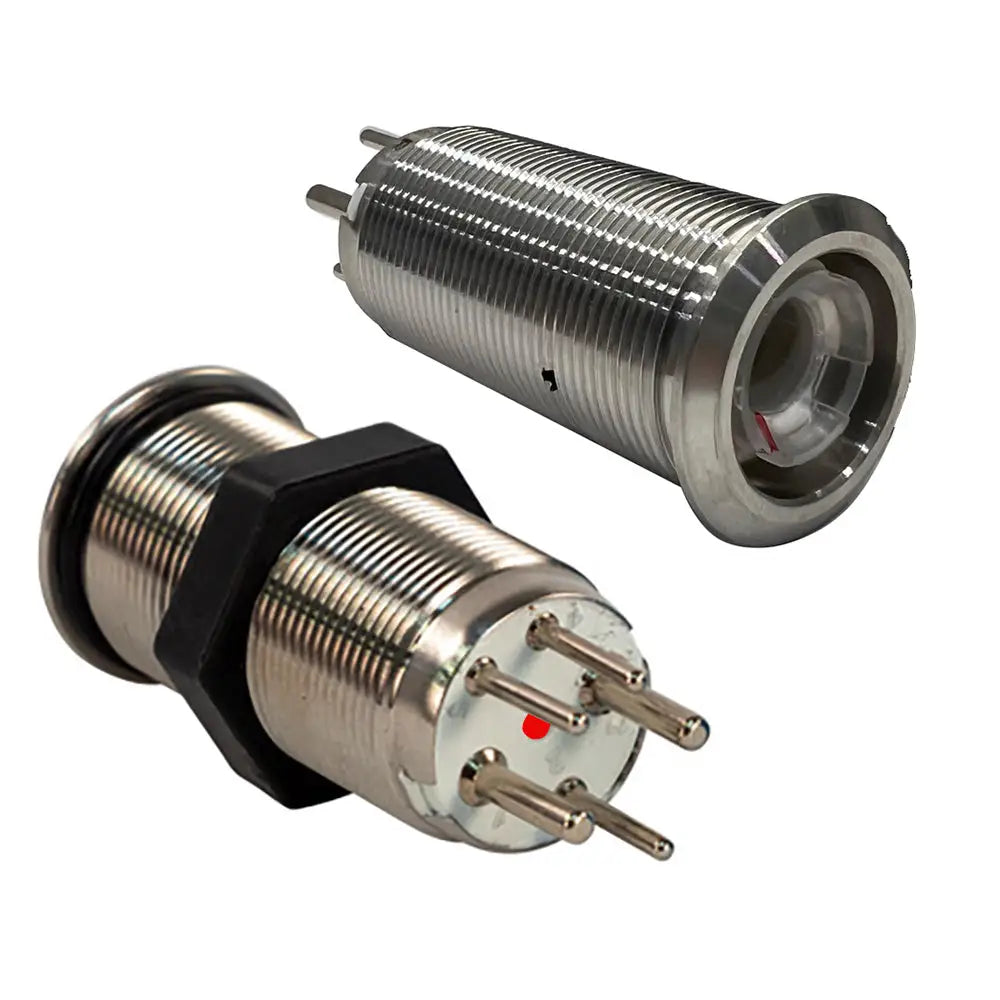 Bluewater 19mm Inrush Push Button Switch Off/On - Blue/Red LED - Switch Body Only [9057-1113] - Switches & Accessories