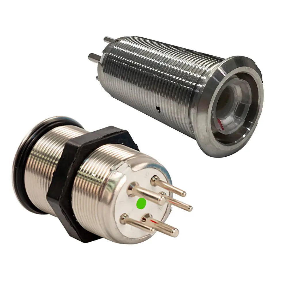 Bluewater 22mm Inrush Push Button Switch Momentary - Blue/Red LED - Switch Body Only [9059-2113] - Switches &