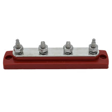 Bluewater Common Stud Busbar 4 Gang - Red [312303-B-025] - Busbars Connectors & Insulators