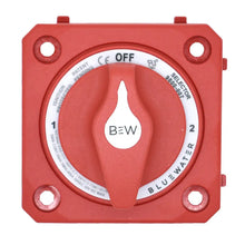 Bluewater Off/1/2/Both Battery Switch - Panel Mount - Red [9800-007-10] - Battery Management