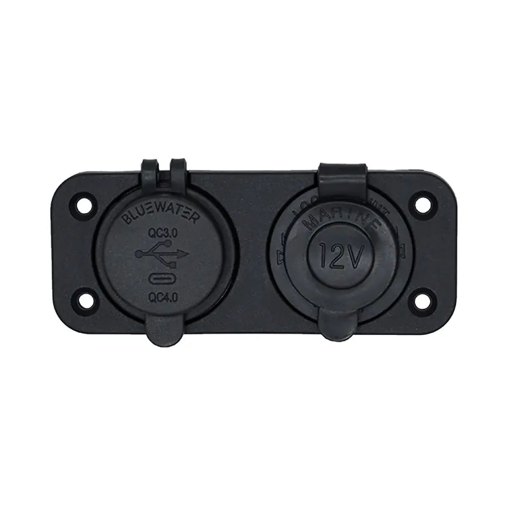 Bluewater Round Dual USB/USB-C Charger [3000-4001A] - Accessories