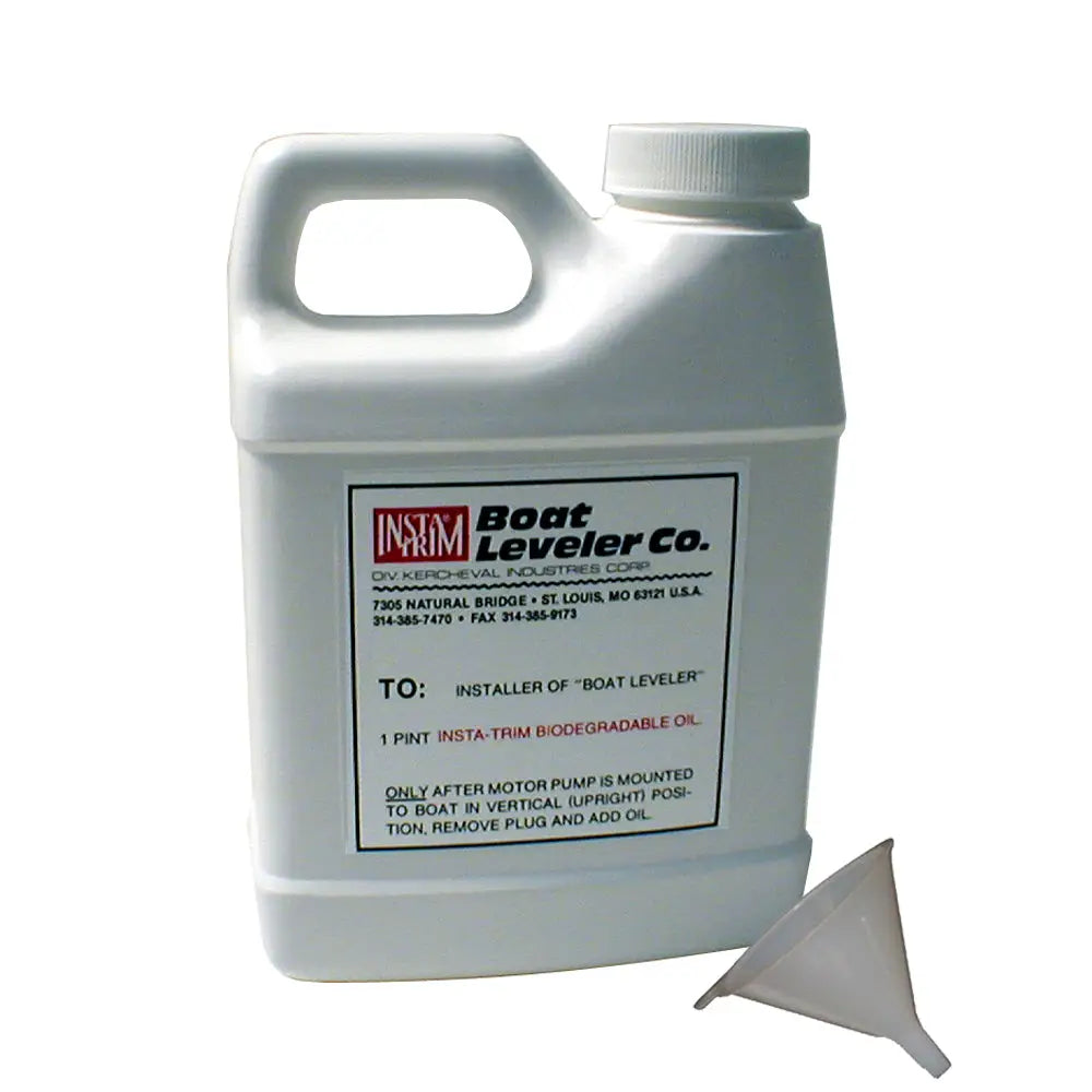 Boat Leveler Oil & Funnel Kit [12612] - Trim Tab Accessories