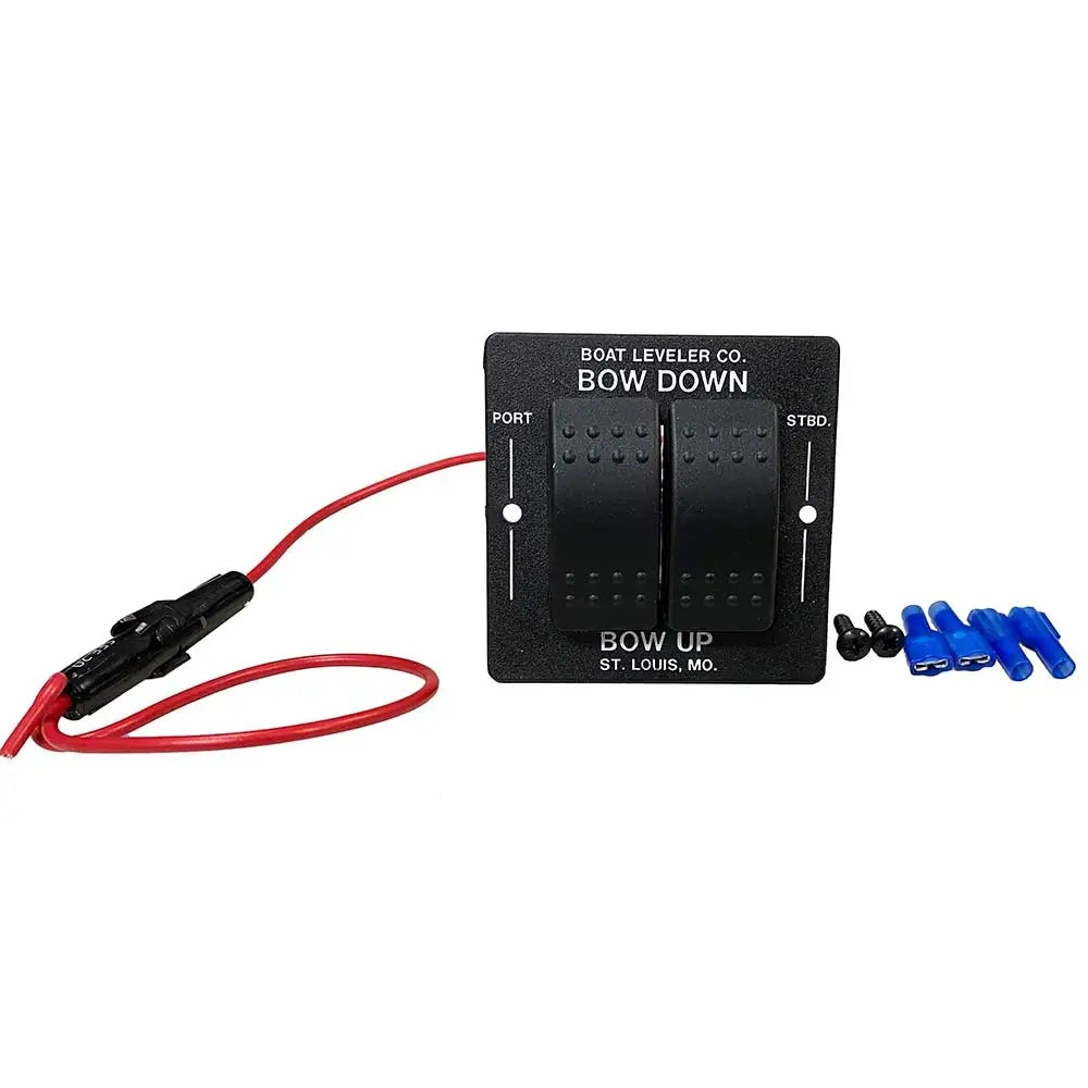 Boat Leveler Waterproof Trim Tab Switch - Black/Black Buttons [12725] - Trim Tab Accessories