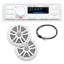 Boss Audio MCK500WB.6 Kit w/MR500UAB 2 MR6W Speakers MRANT10 Antenna White Remote [MCK500WB.6] - Stereos