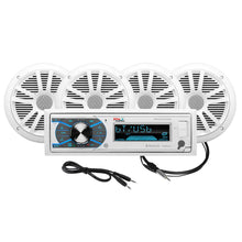 Boss Audio MCK632WB.64 Marine Stereo 2 Pairs of 6.5’’ Speaker Kit - White [MCK632WB.64] - Stereos