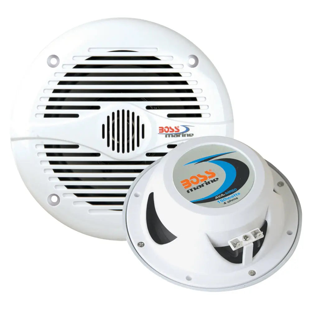 Boss Audio MR50 5.25’’ Round Speakers - White - Pair [MR50] - Speakers