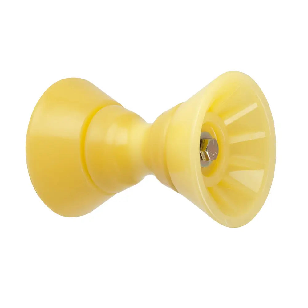 C.E. Smith 4’’ Bow Bell Roller Assembly - Yellow TPR [29301] - Rollers & Brackets