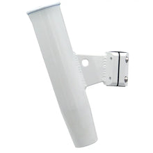 C.E. Smith Aluminum Vertical Clamp-On Rod Holder 1-5/16’’ OD White Powdercoat w/Sleeve [53716] - Rod Holders