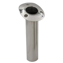 C.E. Smith Flush Mount Rod Holder - 15 Degree w/Drain - Black Liner - No Logo [53671CNA] - Rod Holders
