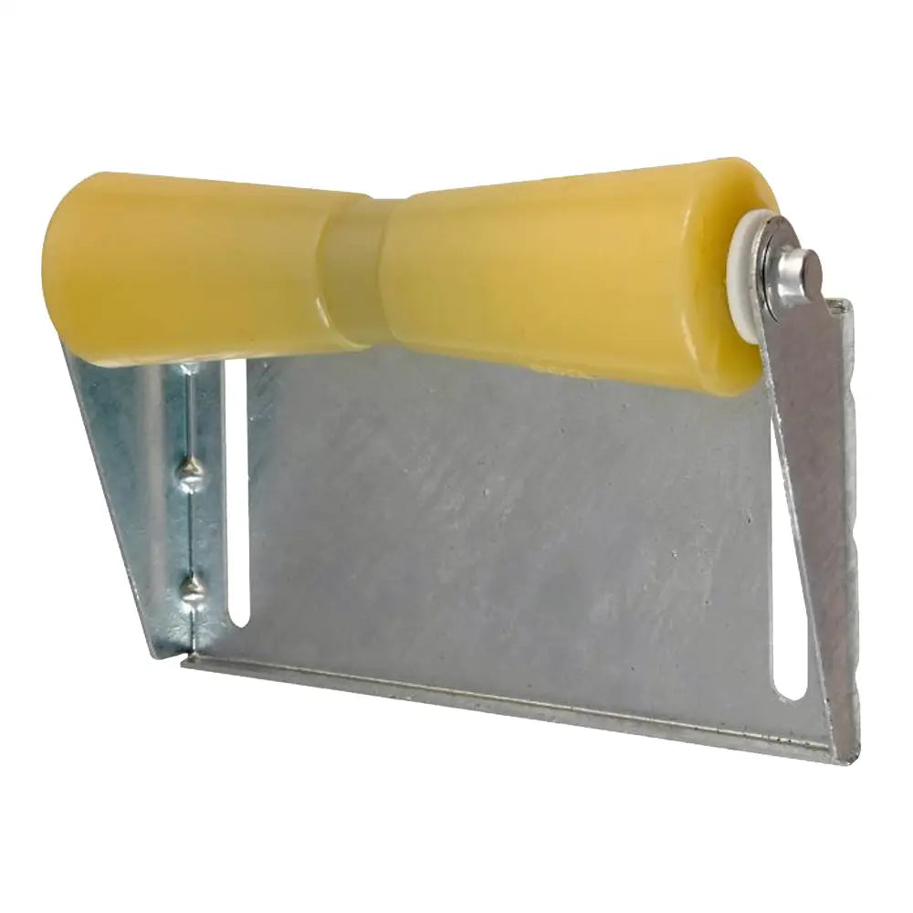 C.E. Smith Panel Bracket Assembly 12’’ Keel Roller - Yellow TPR [10455G] - Rollers & Brackets