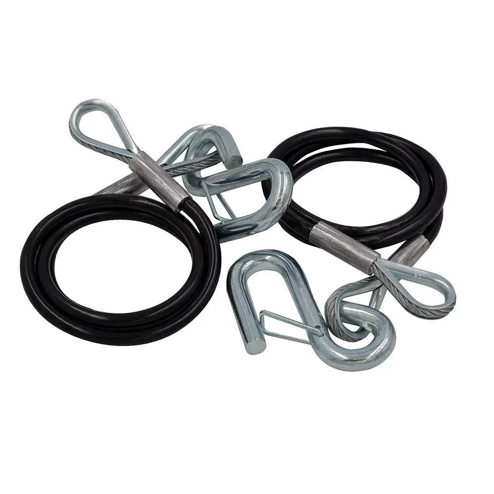 C.E. Smith Safety Cables - 3500lb Capacity - PVC Coated - Pair [16662A] - Winch Straps & Cables