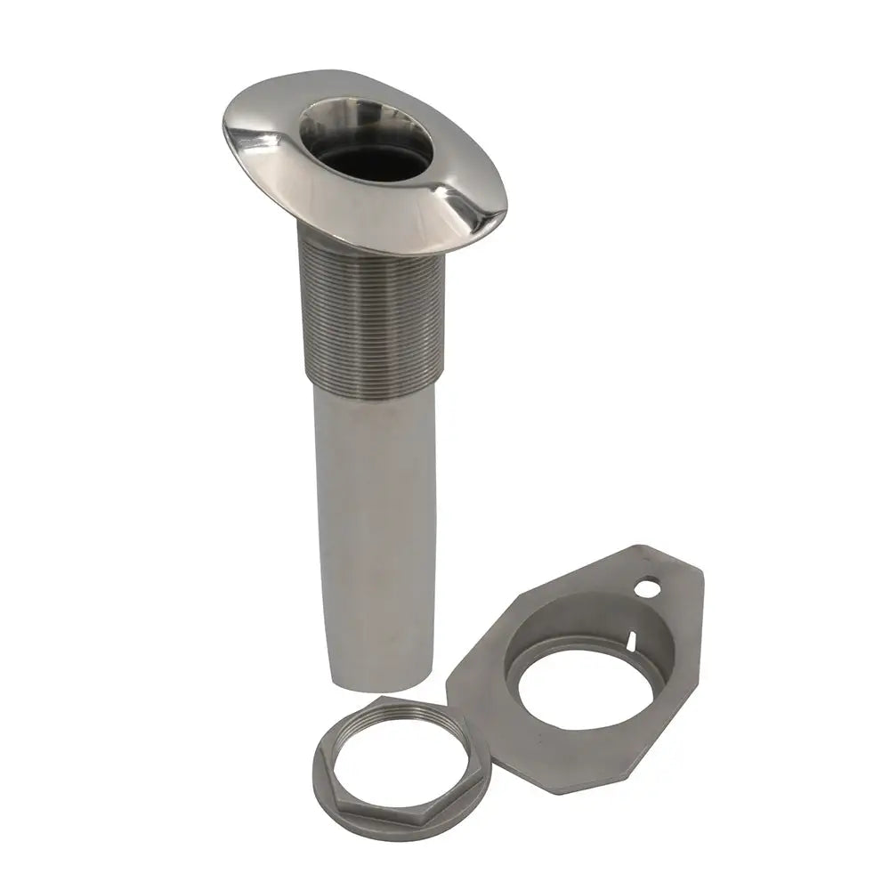 C.E. Smith Screwless Flush Mount Rod Holder - 15 Degree - Black Liner - No Logo [53677] - Rod Holders