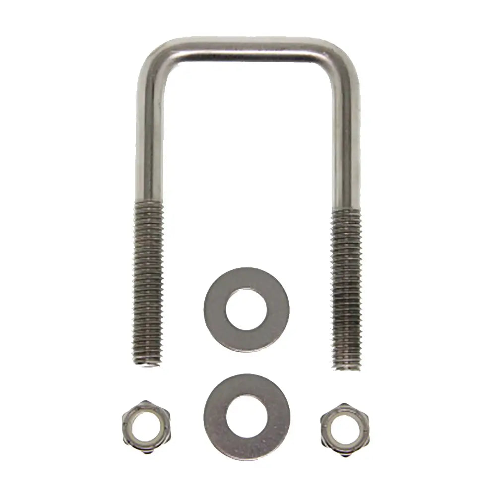 C.E. Smith Zinc U-Bolt 7/16’’-14 X 3-1/8’’ X 3’’ w/Washers Nuts - Square [15252A] - Rollers & Brackets