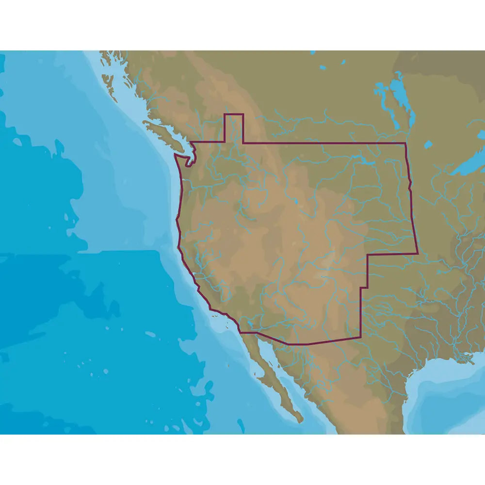 C-MAP 4D Lakes NA-D071 West US Lakes [M-NA-D071-MS] - C-Map 4D