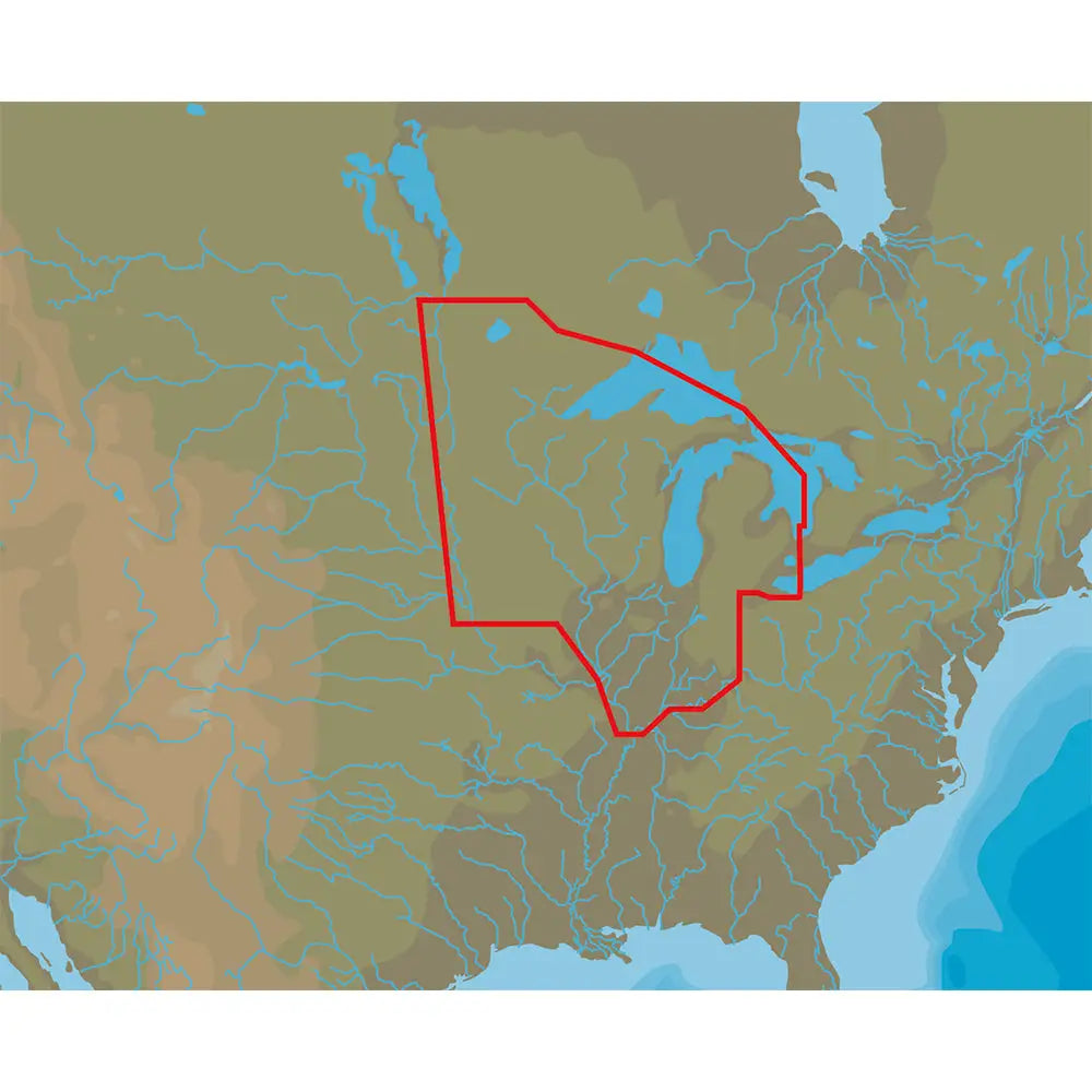 C-MAP 4D Lakes NA-D072 North Central [M-NA-D072-MS] - C-Map 4D