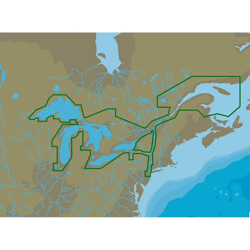 Great Lakes St Lawrence Seaway C-MAP 4D NA-D061 microSD SD Card - C-Map 4D