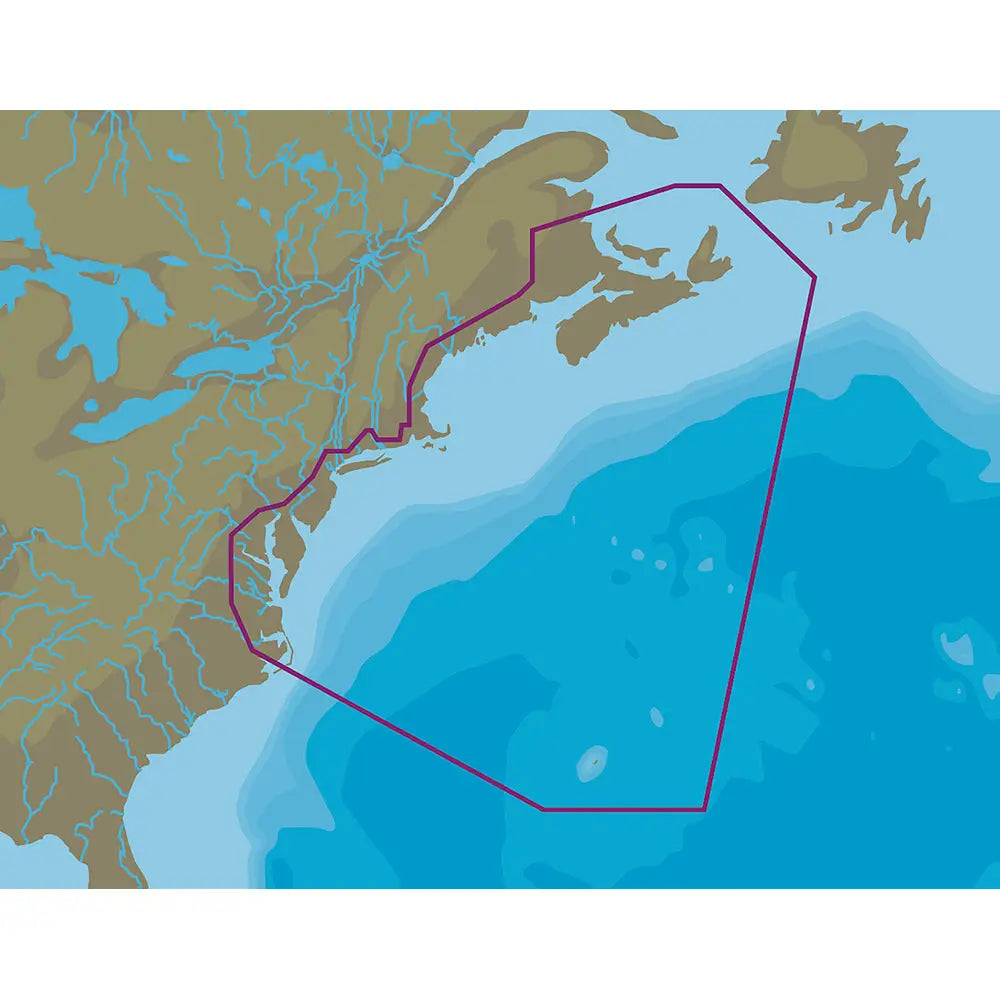 Nova Scotia to Chesapeake Bay C-MAP 4D microSD SD NA-D062 - C-Map 4D