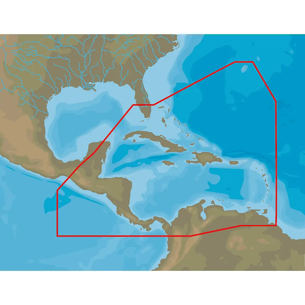 Caribbean Central America C-MAP 4D microSD SD Card - C-Map 4D