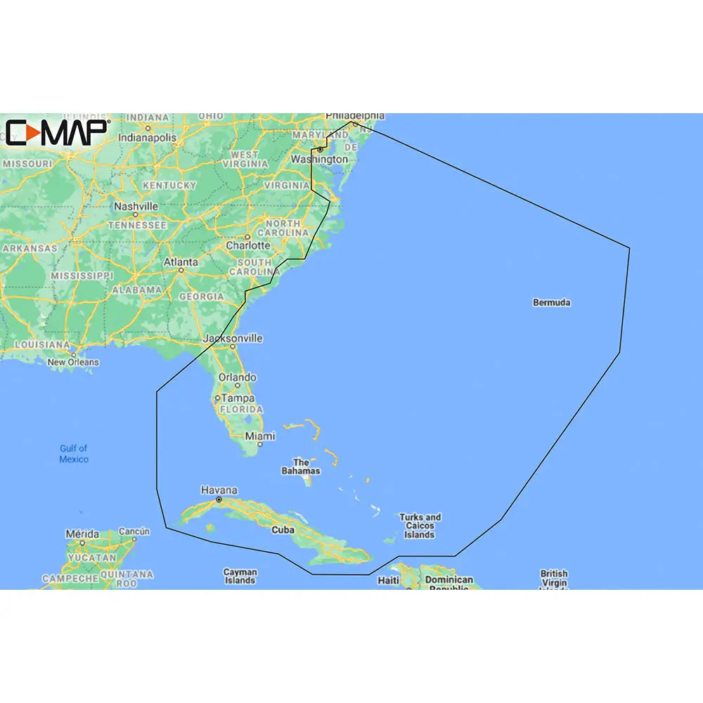 C-MAP M-NA-Y203-MS Chesapeake Bay to Bahamas REVEAL Coastal Chart [M-NA-Y203-MS] - C-Map Reveal