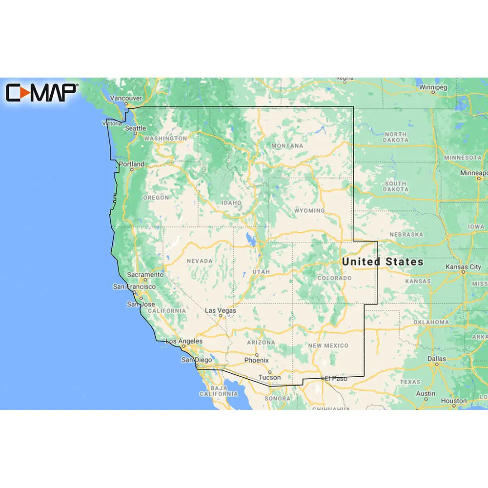 C-MAP M-NA-Y211-MS US Lakes West REVEAL Inland Chart [M-NA-Y211-MS] - C-Map Reveal
