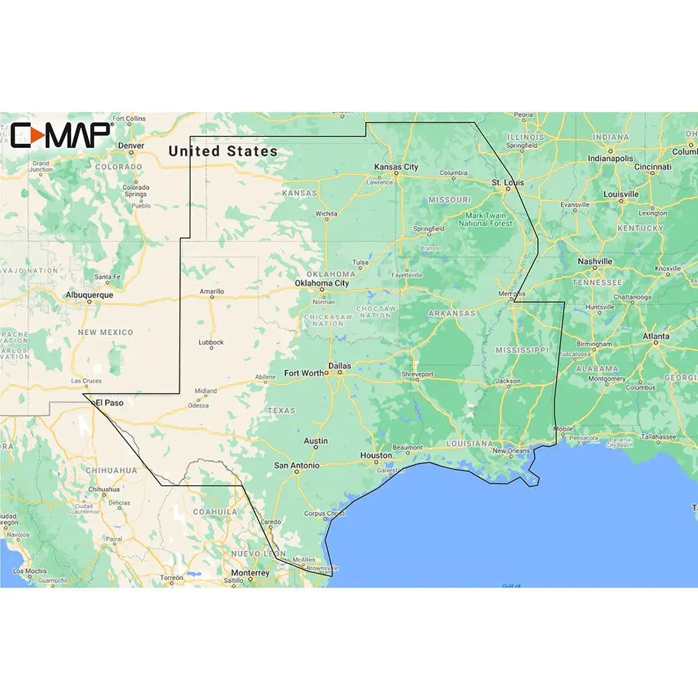 C-MAP M-NA-Y215-MS US Lakes South Central REVEAL Inland Chart [M-NA-Y215-MS] - C-Map Reveal