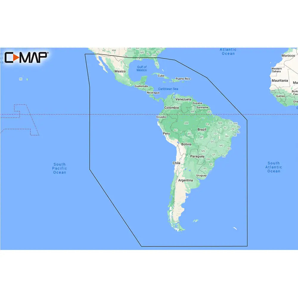 C-MAP Discover South America Caribbean M-SA-Y038-MS Chart - C-Map Discover