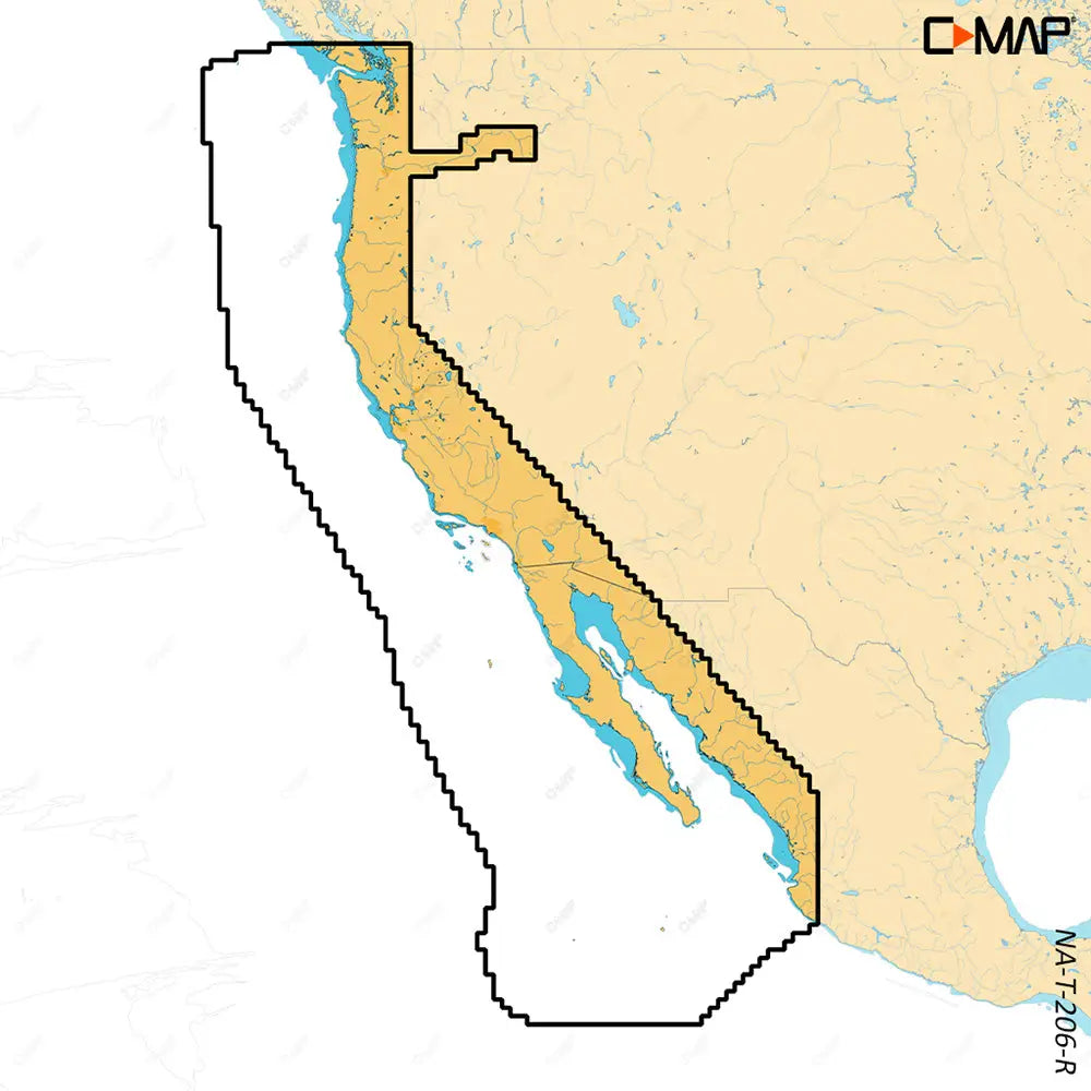 C-MAP REVEAL X - U.S. West Coat Baja California [M-NA-T-206-R-MS] - C-Map Discover x / Reveal X