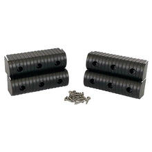 Caliber BunkWrap End Cap 2x6’’ Black Accessory Kit w/Stainless Steel Hardware *4-Pack [23053-BK] - Rollers & Brackets