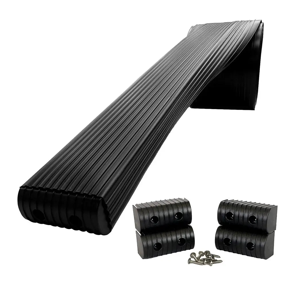 Caliber BunkWrap Kit - Black 16’ x 2’’ x 4’’ Roll + 4 Caps + HRDW Roll + 4 Endcaps Stainless Steel Hardware [23050-BK]