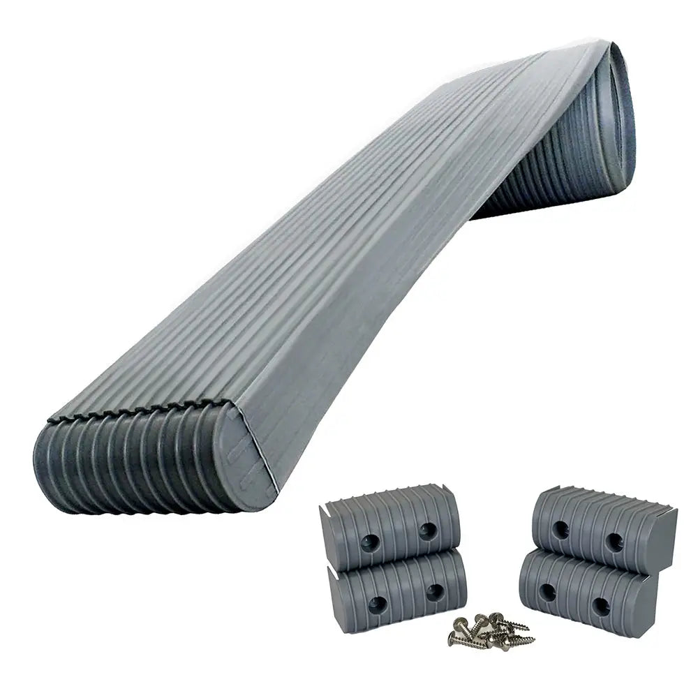 Caliber BunkWrap Kit - Grey 16’ x 2’’ x 4’’ Roll + 4 Caps + HRDW Roll + 4 Endcaps Stainless Steel Hardware [23050]