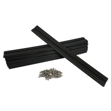 Caliber Marine Slides 1.5’’x15’’ Black *10-Pack [23030] - Rollers & Brackets