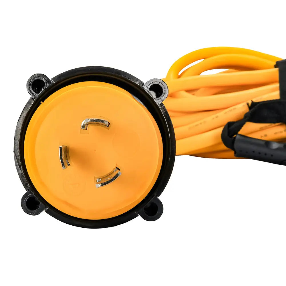 Camco 30 Amp Power Grip Marine Extension Cord - 50 M-Locking/F-Locking Adapter [55613] - Shore Power