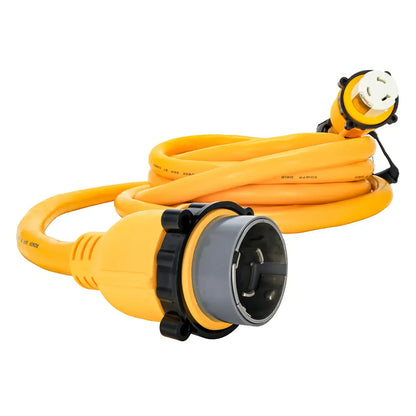 Camco 50 Amp Power Grip Marine Extension Cord - 25 M-Locking/F-Locking Adapter [55621] - Shore Power