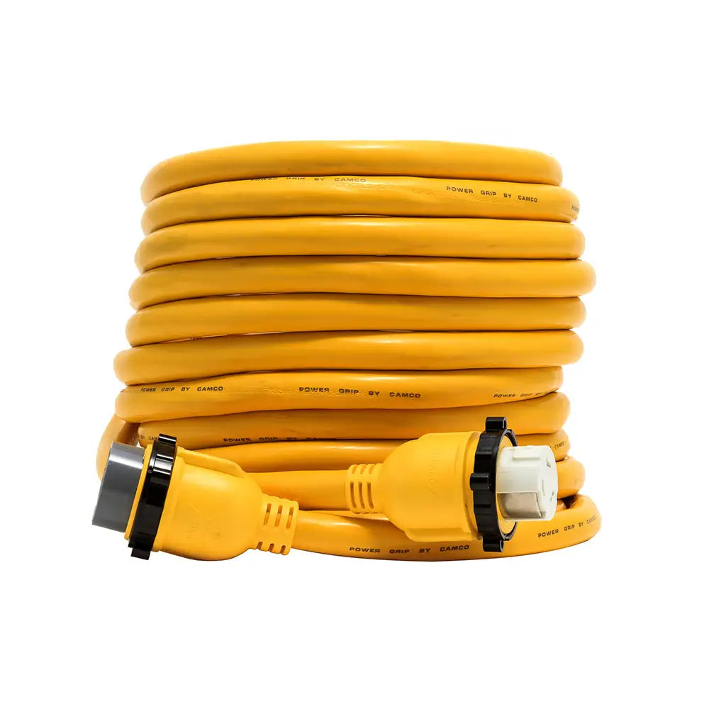 Camco 50 Amp Power Grip Marine Extension Cord - 50 M-Locking/F-Locking Adapter [55623] - Shore Power